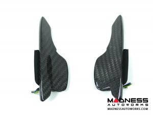 Alfa Romeo 4C Carbon Fiber Paddle Shifters - Red Accent 